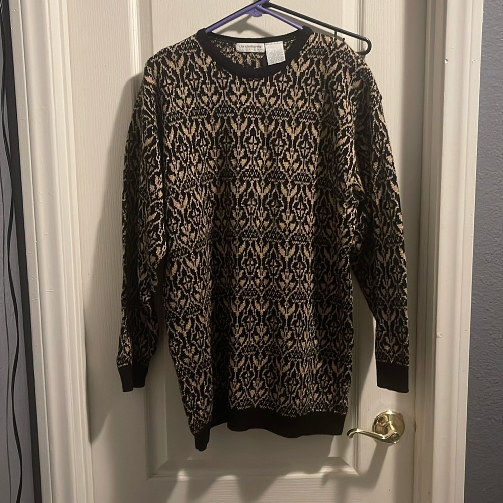 Size L Liz Claiborne pattern sweater